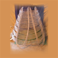 Big John Braun Open Bottom Continuous Wire Tree Baskets - Model 65
