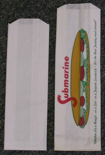 Choice 4 1/2 x 2 1/2 x 14 Kraft Submarine / Hoagie Sandwich Bag -  1000/Case